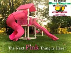 Free shipping offers · 95% customer satisfaction · enjoy big savings Charitybuzz Wood Kingdom Pink Custom Swing Set Lot 696106