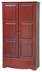 Real wood armoire wardrobe closet 100 Solid Wood Universal Wardrobe Armoire Closet Transitional Armoires And Wardrobes By Palace Imports Houzz