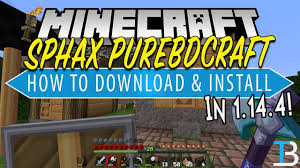 How To Download Install Sphax Purebdcraft In Minecraft 1 14 4 Youtube