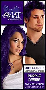For example, you shouldn't use color oops. Amazon Com Splat Purple Desire Original Complete Purple Hair Dye Kit Semi Permanent Vegan 30 Wash Beauty