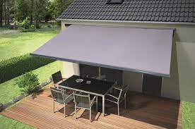 Maybe you would like to learn more about one of these? Store Banne Motorise Avec Coffre Integral Toile Acrylique Grise 300 G M Gris Clair L 4