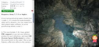 DCG Water Shader 1.4 unity3d asset unity编辑器下载unity官网 ...