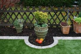 Graniteinfassungen Perfekt Platziert Garten Gartengestaltung Beeteinfassung