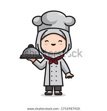 Muslim chef illustrations & vectors. Chef Muslimah Muslimah Cartoon Chef Woman Designtube Creative Design Content Minimum Order Baju Chef 10 Helai Yang Boleh Sulam Atau Print