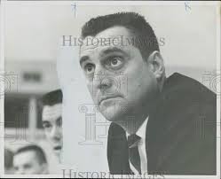 1964 Press Photo Tom Sewell, San Jacinto Junior College basketball coach