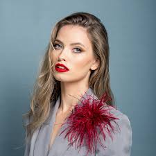 Ostrich Feather Brooch