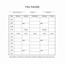 College Class Schedule Template Best Of 36 College Class Schedule Templates Weekly Daily Month Class Schedule College College Schedule Class Schedule Template