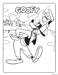 To print any of these disney coloring pages. Goofy Disney Coloring Pages Printable