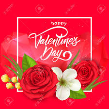 Emma mcintyre / getty images. Happy Valentines Day Lettering In Frame With Flowers On Red Background Royalty Free Cliparts Vectors And Stock Illustration Image 92933044