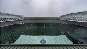 It has been held at the all england club in wimbledon, london, since 1877 and is played on outdoor grass courts, since 2009 with a retractable roof over centre court, and since 2019 over no. Wimbledon In Rain Delay Before Start Tennis News India Tv