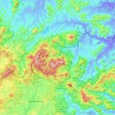 Mount Barney National Park Topographic Map Elevation Relief