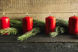 Free Photo Christmas Background With Four Candles