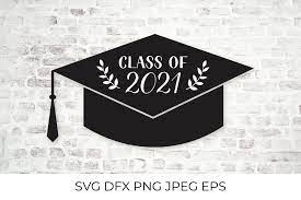 Download Class Of 2021 Hand Lettering On Graduation Hat Svg Cut File 1217134 Hand Lettered Design Bundles