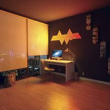 Nanoleaf Aurora Smarter Kit 9 Panels Decoracion De Videojuegos Panel Led Mobiliario Oficina