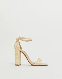 Steve Madden Carrson Natural Raffia Straw Heeled Sandals From Asos On 21 Buttons