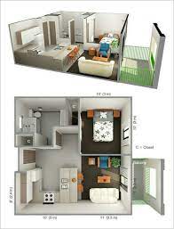 Why Do We Need 3d House Plan Before Starting The Project One Bedroom House Bedroom Floor Plans Apartment Layout