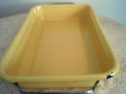 Vintage Yellow Enamel Panlarge Distressed Enamel Casserole Yellow Enamel Vintage Yellow Enamel Pan
