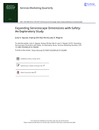 Pdf Expanding Servicescape Dimensions With Safety An Exploratory Study