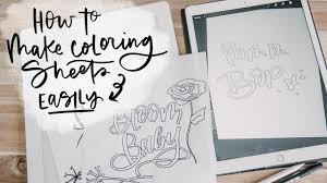 No permission is given to reproduce these coloring sheets for resale at any time. How To Make Your Own Coloring Sheets 2 Easy Tutorials Youtube