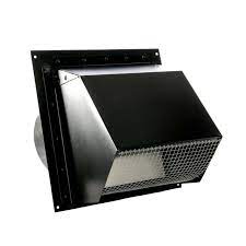 The trickiest part of installing a range hood is determining how to run the ventilation ducts. Hooded 6 Inch Wall Vent Screen Damper Powder Coat Black Famco