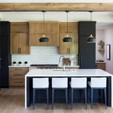 Shop wayfair.ca for all the best wood cabinets & chests. 75 Beautiful Kitchen With Quartz Countertops And Black Appliances Pictures Ideas July 2021 Houzz