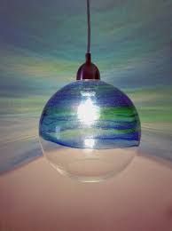 Ocean Wave Light Pendant Blue Sea Green Modern Beach Etsy In 2020 Ball Lights Pendant Lighting Pendant Light