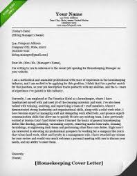 Check spelling or type a new query. Housekeeping Cover Letter Example Cover Letter Example Cover Letter Sample Housekeeping
