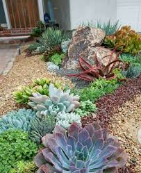 Cool 46 Awesome Front Yard Rock Garden Landscaping Ideas Succulent Garden Design Succulent Landscape Design Rock Garden Landscaping