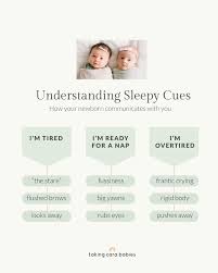 You're gonna want to save this one. ⬇️⁣ ⁣ “Sleepy cues” are the signs your  little one uses to show you when he's tired, when he needs a nap, or when  he's