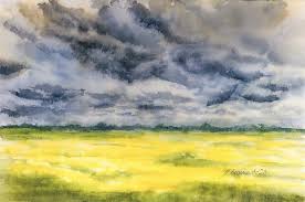 Enchanted gardenthis original beautiful landscape flower painting was created intuitively from my imagination. Flowers Landscape Painting Dandelion Field Nadezhda Bogomolova