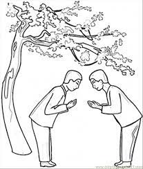 This hello june design is hand drawn with a lot of care and thought put into it. Saying Hello In Japan Coloring Page For Kids Free Japan Printable Coloring Pages Online For Kids Coloringpages101 Com Coloring Pages For Kids