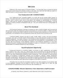 Eeo policy brief & purpose. Employee Handbook Template Free Word Templates