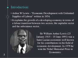 Arthur lewis commemorated at robertson hall. Lewis Dual Sector Model And Its Applicability To Indian Agriculture