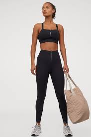 H&m setzt cookies ein, um dir das beste einkaufserlebnis zu bieten. Shaping Tights Mit Zipper Schwarz Ladies H M De Sportkleidung Frauen Huften Mode