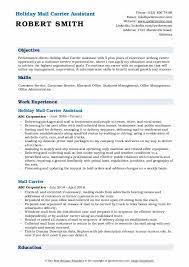 Please refer to appendix h for the test summary report template. Mail Carrier Resume Samples Qwikresume