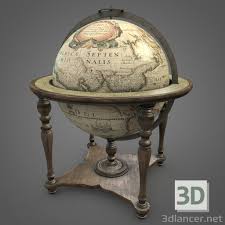 Buy globe on stand in antique world globes & celestial globes and get the best deals at the lowest prices on ebay! 3d Model Vintage World Globe On Wooden Stand Pbr Low Poly 3d Model 52337 3dlancer Net