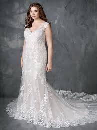 Plus Size Style 3414 Sheath V Neck Dropped Waist Semi Cathedral Train Material Wedding Dresses Plus Size Plus Size Wedding Gowns Plus Wedding Dresses