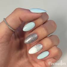 Bluesky Gel Polish Gelnails Duckeggblue Bluenails Silvernails