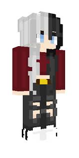 Black And White Half Hair Couple Girl In 2020 Minecraft Girl Skins Minecraft Skins Black Minecraft Skins