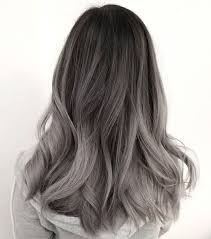 Dark Brown To Ashy Gray Ombre Ash Hair Color Grey Hair Color Silver Hair Color