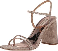 Badgley mischka sonya top block heel sandal