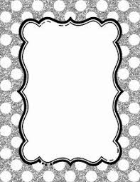 Black And White Dots Border Free Polka Dot Border Templates In 16 Colors Instant Download Border Templates Clip Art Borders Scrapbook Frames