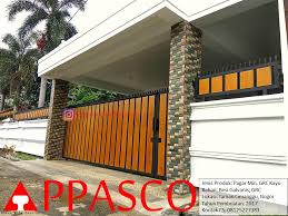 Untuk ukuran pagar yang ideal adalah antara 1.2 hingga 1.5 meter, namun sebaiknya harus disesuaikan dengan. Pagar Rumah Minimalis Motif Kayu Grc Jual Kanopi Tralis