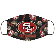 San Francisco 49ers Sf 49ers Logo Pattern Face Mask