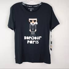 Discover karl lagerfeld at asos. Karl Lagerfeld Tops Karl Lagerfeld Paris Bonjour Paris Doll Tee Poshmark