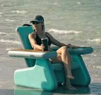 Inflatable Drop Stitch Water Hammock - Portable Pool Float