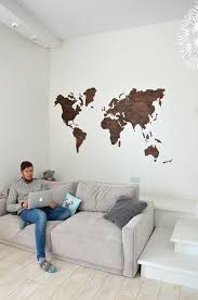 Luckily, home decor and home goods can be made yourself. Wall Map Of The World Travel Wooden Map Home Office Dorm Living Room Bedroom Decor Wanderlust Birthday Gift Bedroom Decor Dorm Living Room Travel Bedroom Decor