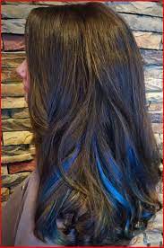 Hair dark brown cut dye midnight black electric blue streaks. 50 Blue Hair Highlights Ideas Blue Highlights Are Becoming More And More Popular As People Become More Blue Hair Highlights Blue Hair Streaks Hair Color 2018