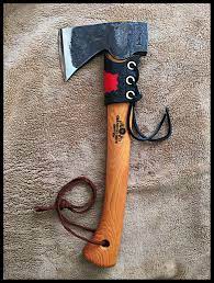 Gransfors Bruks Wildlife Hatchet 418 With Custom Leather Collar By John Black Axe Handle Gransfors Bruks Wildlife Hatchet Axes And Hatchets