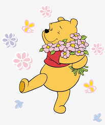 A series of winnie the pooh shorts were released in theaters starting in the late 1960s. Png Image Information Winnie The Pooh With Flowers 900x1025 Png Download Pngkit